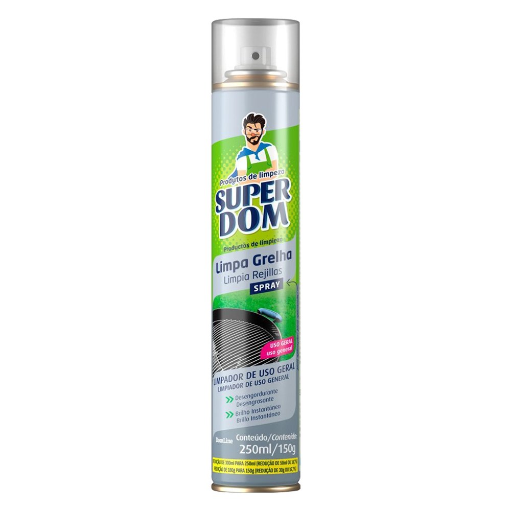 Limpador de Grelha Superdom Desincrustante Spray 250ml