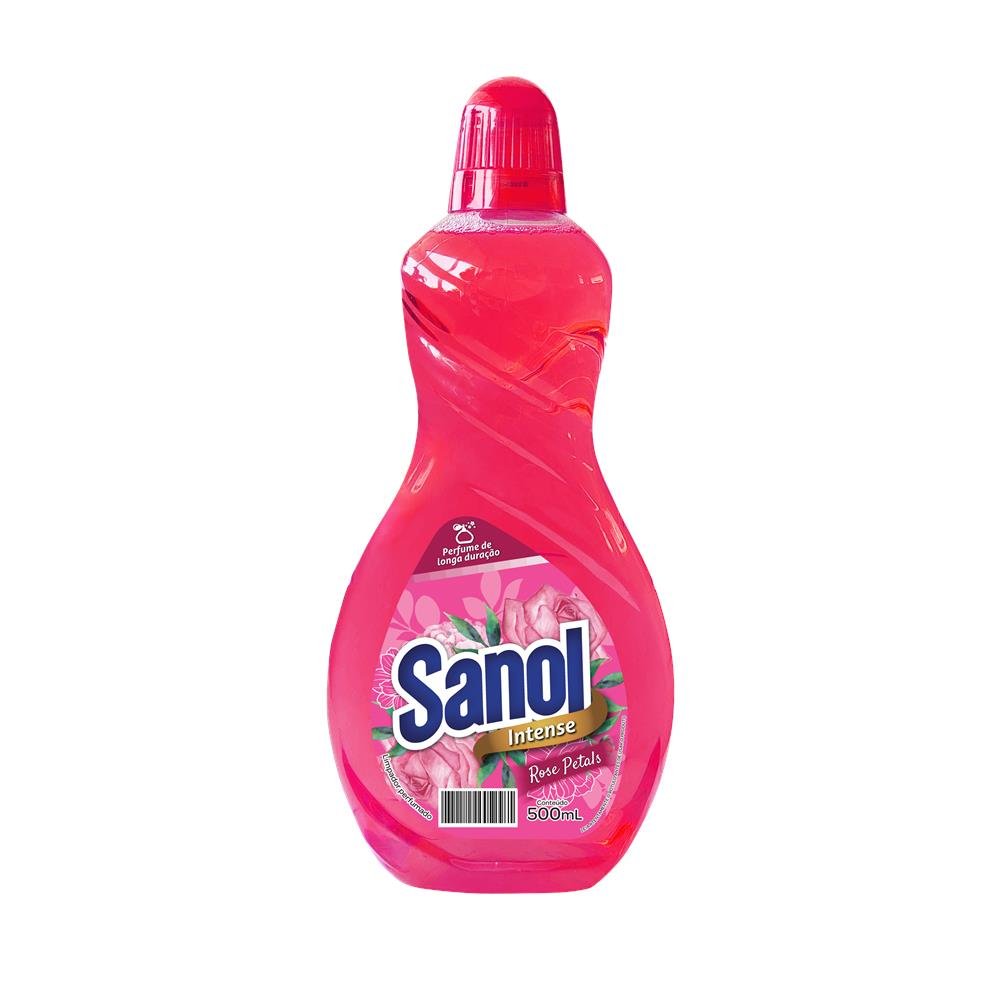 Limpador Perfumado Sanol Intense 500ml Rose Petals