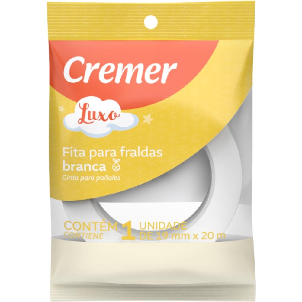 Fita Fralda Cremer Branca 19Mmx20M