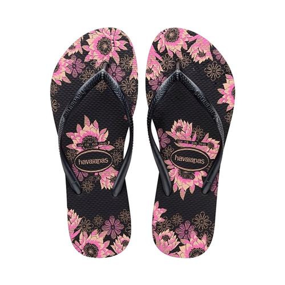 Havaianas Slim Organic Preto/Cinza Dark/Rosê Gold 37/8