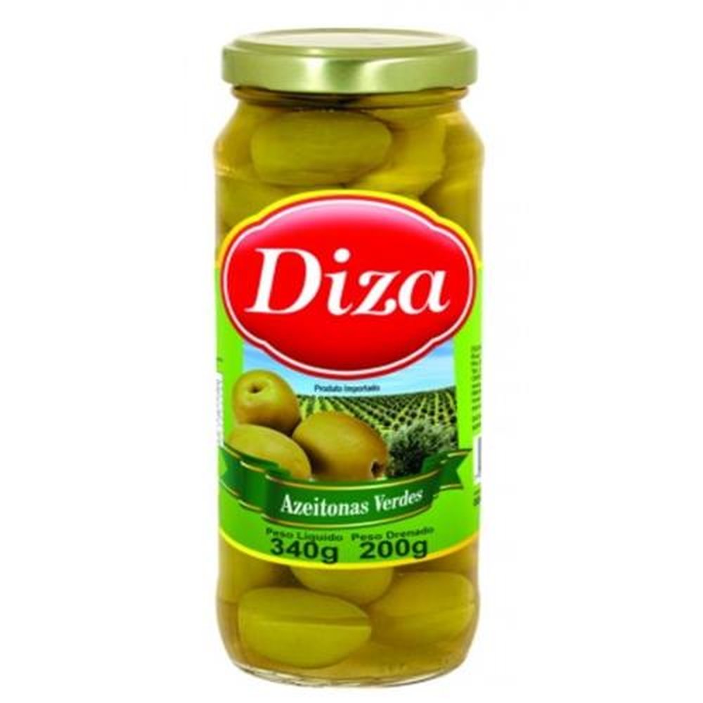 Azeitona Verde Vidro 200g - Caixa com 24 Unidades