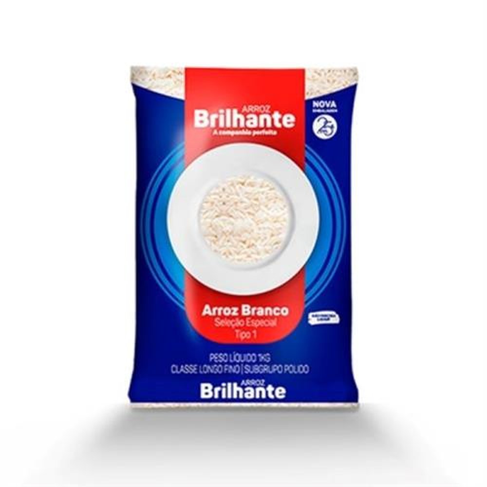 Arroz Brilhante Branco Tipo1 30x1kg