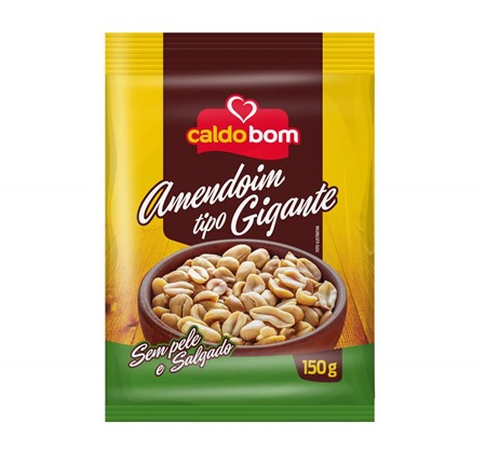 Amendoim gigante 150g - caldo bom (embalagem contém 12 unidades)