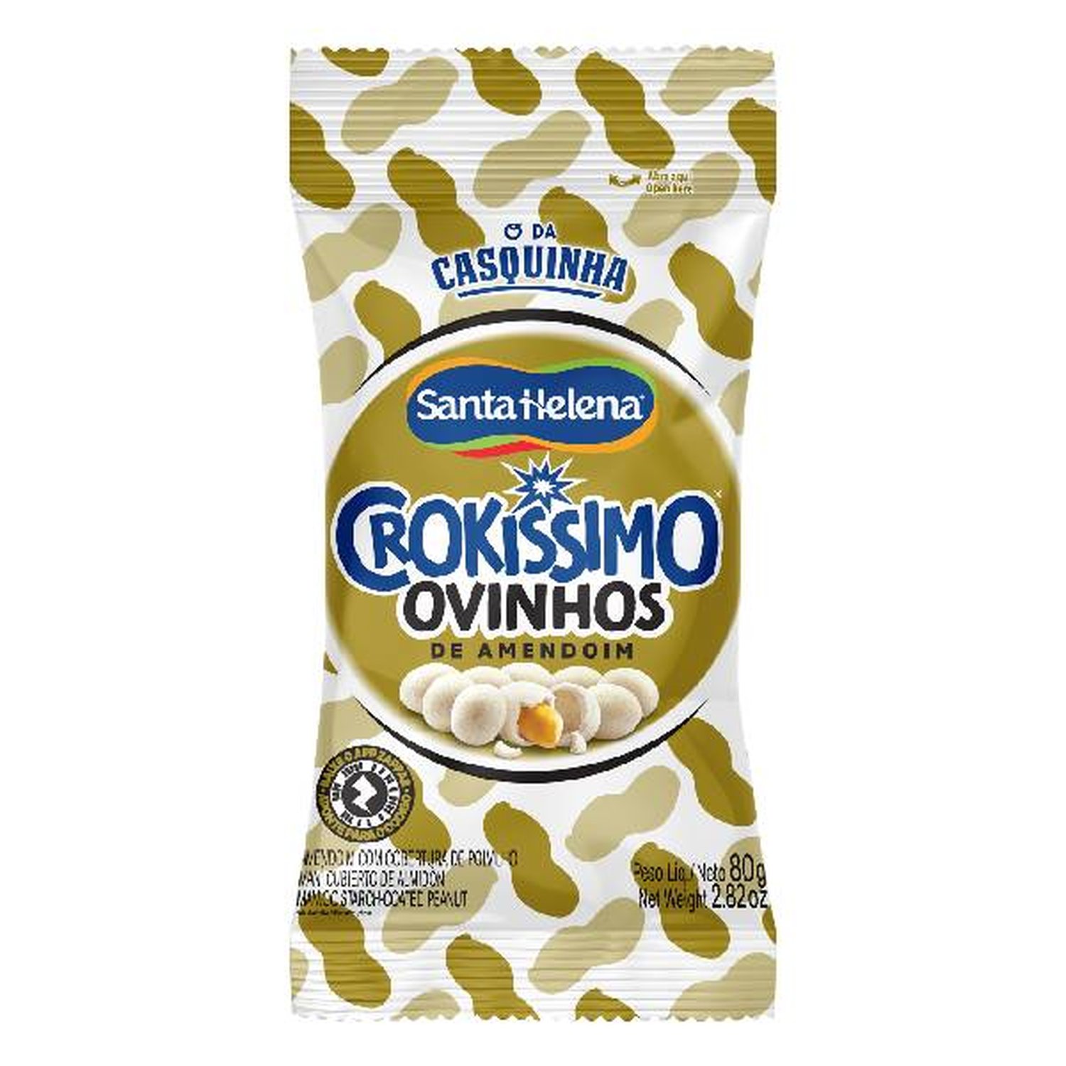 Ovinhos De Amendoim Pacote 80G
