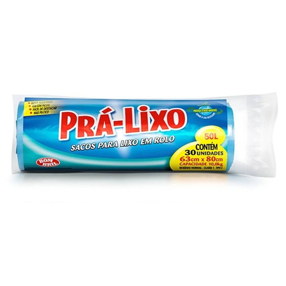 Saco Pra-Lixo de 50L com 30 Unidades