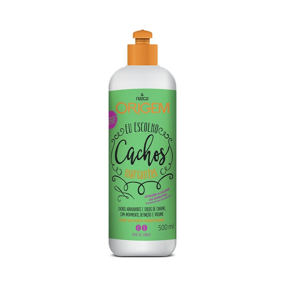 Creme Para Pentear Origem Cachos Marcantes 500ml Nazca