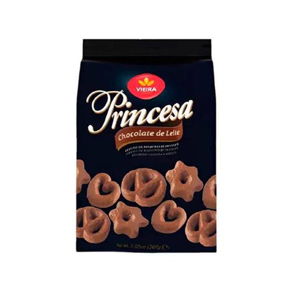Biscoito de Chocolate Princesa Vieira 12x200g