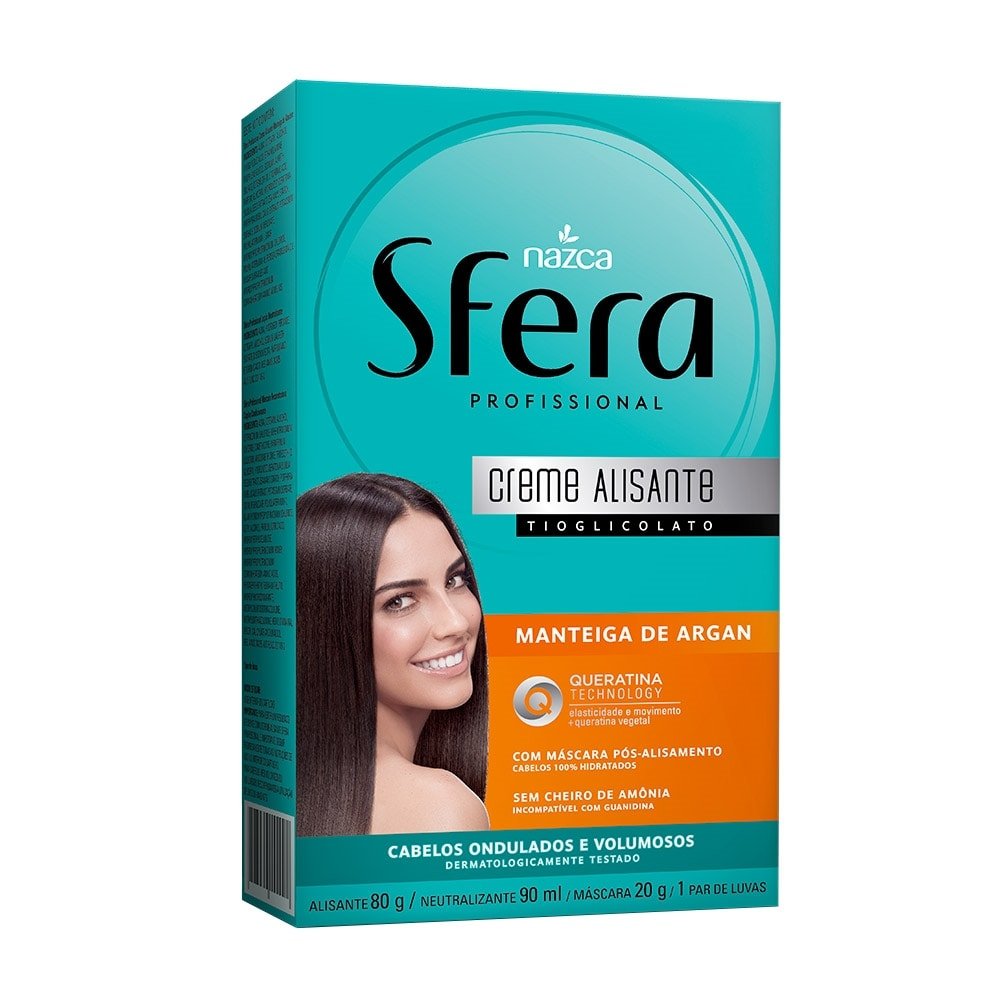 Alisante em Creme Sfera Manteiga de Argan