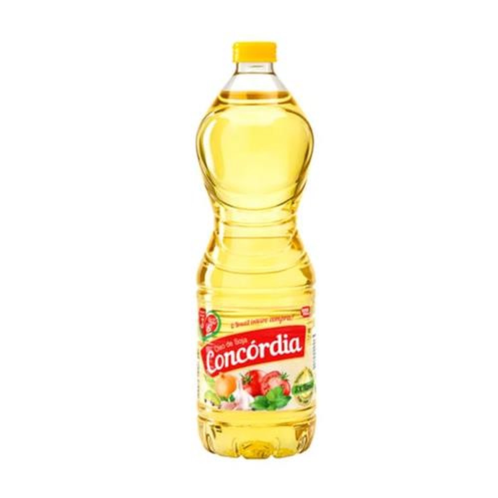 Óleo de Soja Concórdia Garrafa 900ml- Caixa com 20 unidades.