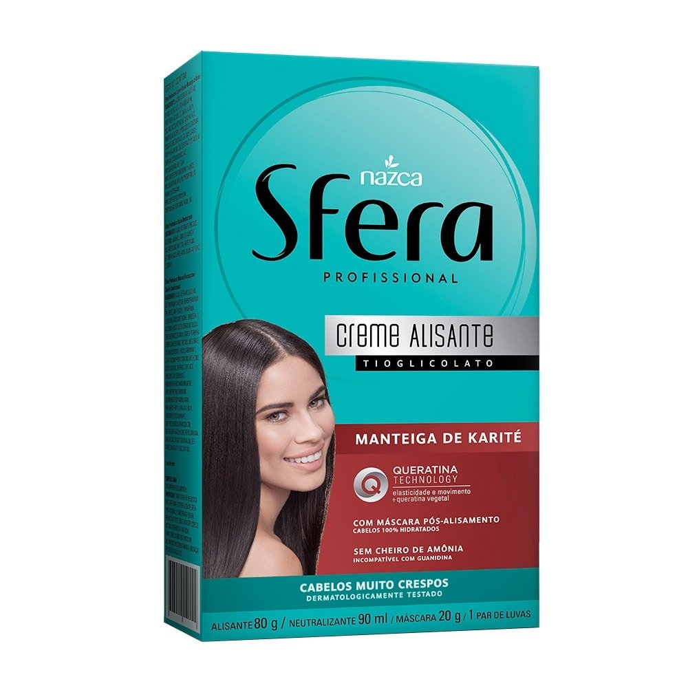 Alisante em Creme Sfera Manteiga de Karité/Queratina