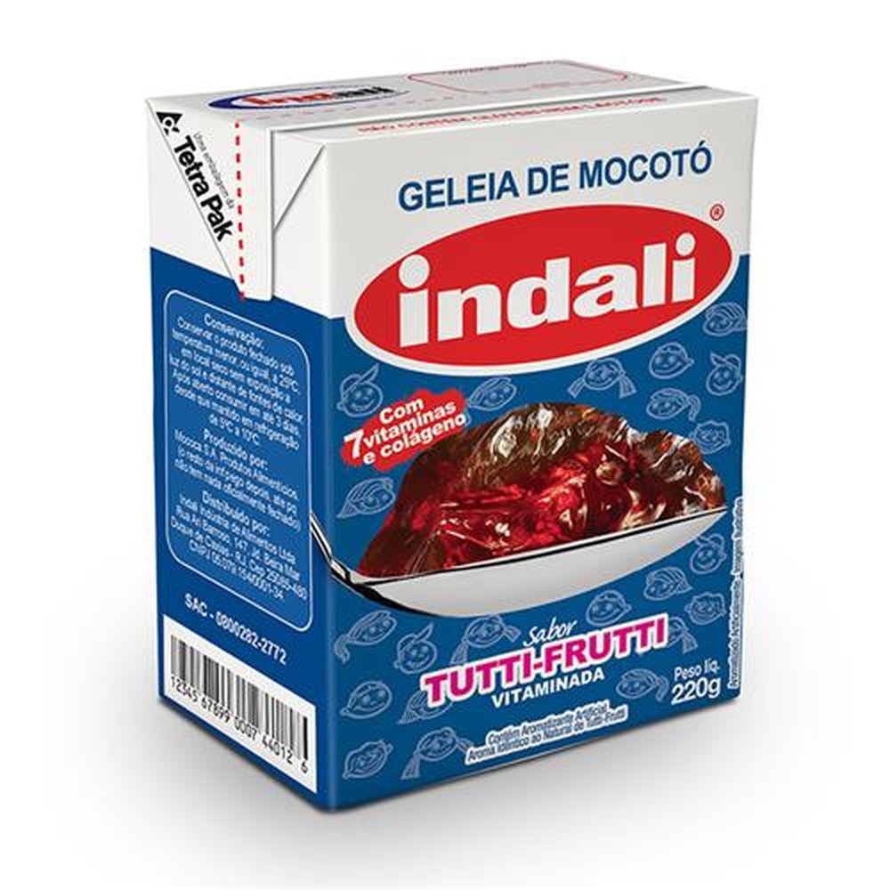 Geléia de Mocotó Indali Tutti-Frutti 220g