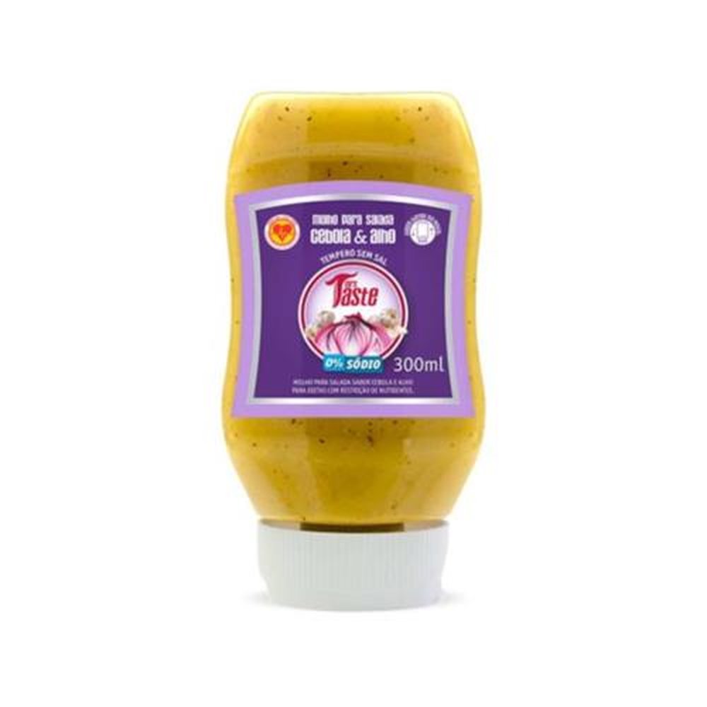 Molho Salada Cebola e Alho Mrs Taste Zero Calorias 300ml