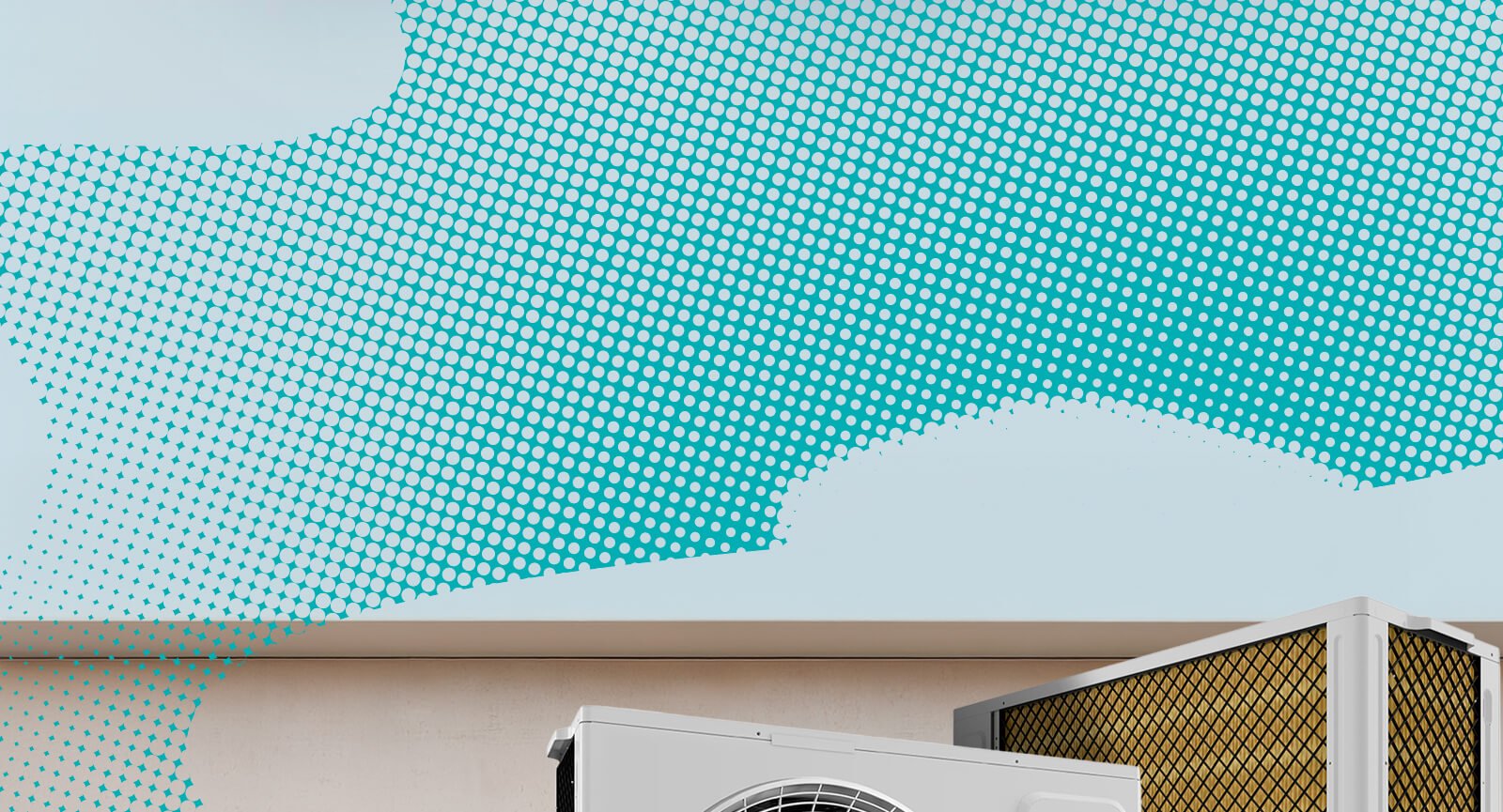 Unidade externa ar-condicionado Philco PAC12FB Inverter visão superior detalhe grade ventilação