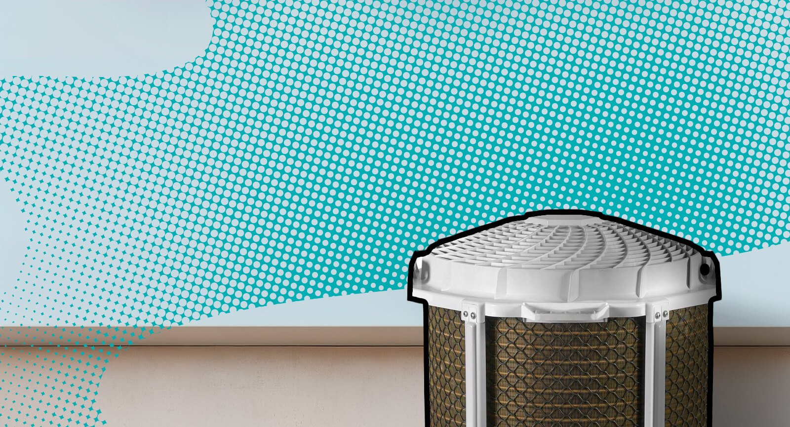 Unidade externa ar-condicionado Philco PAC12FC visão superior detalhe grade de ventilação