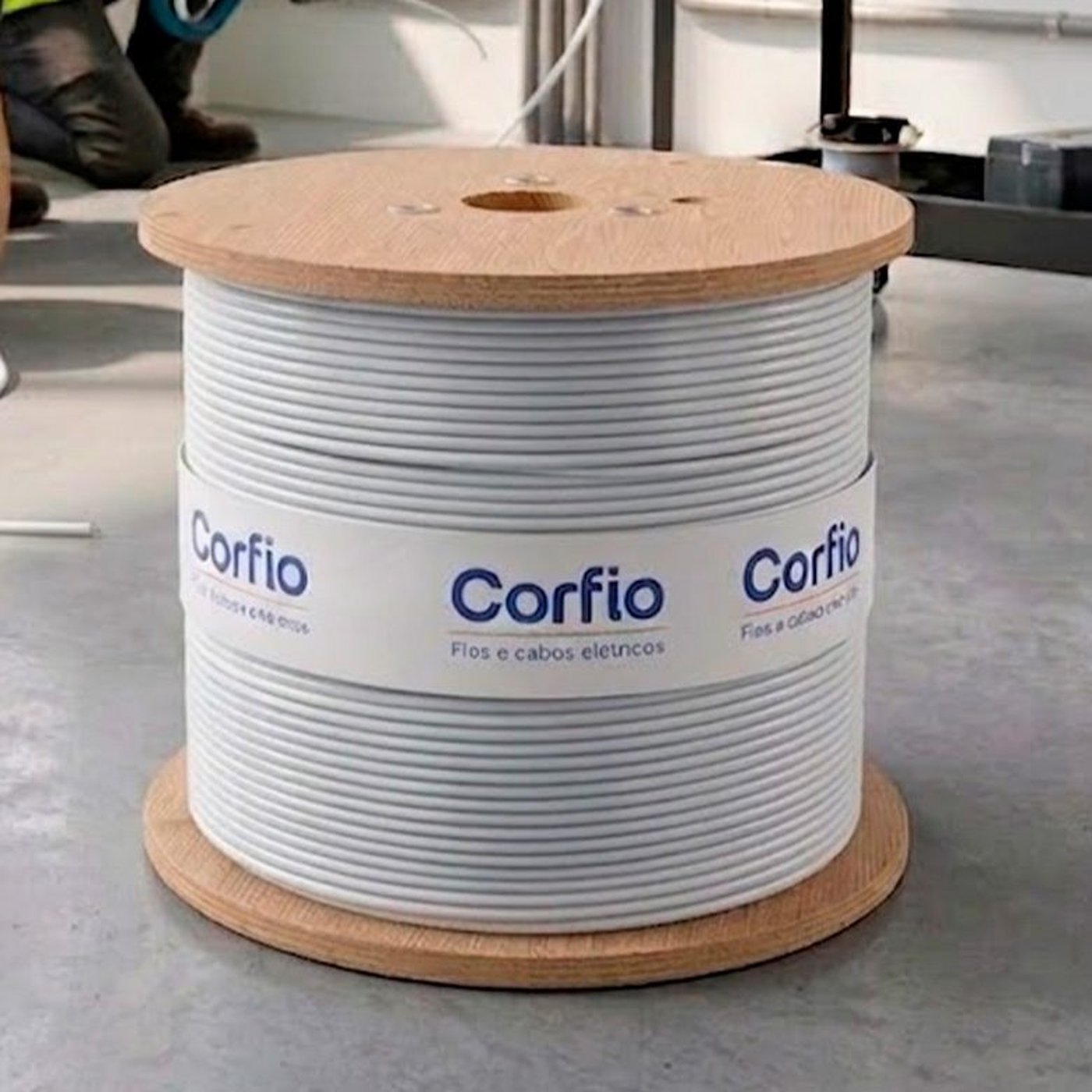 Bobina de 600 metros do Cabo Flexível Corfio 6,0 mm² Branco 750 V