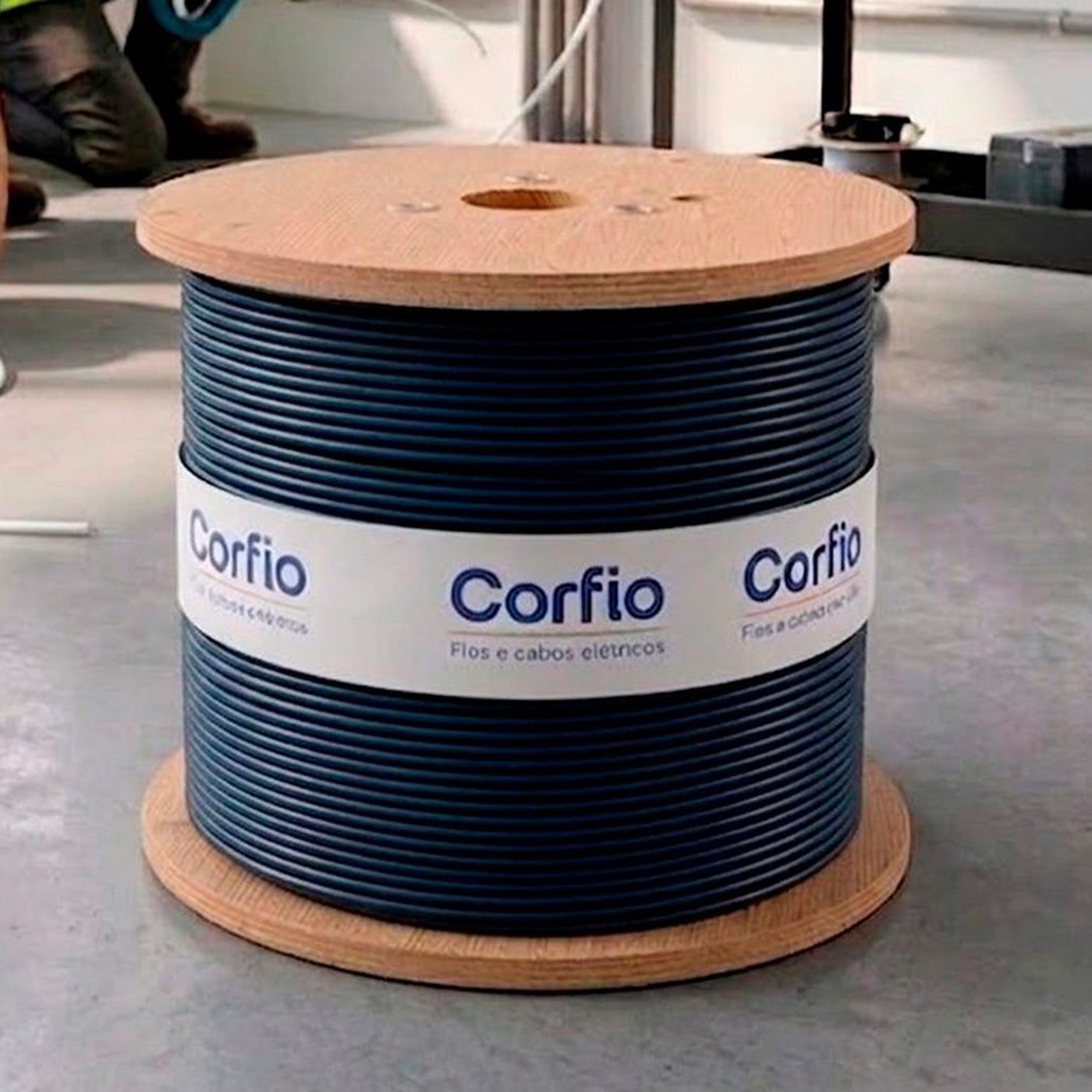 Bobina de 600 metros do Cabo Flexível Corfio 6,0 mm² Preto 750 V