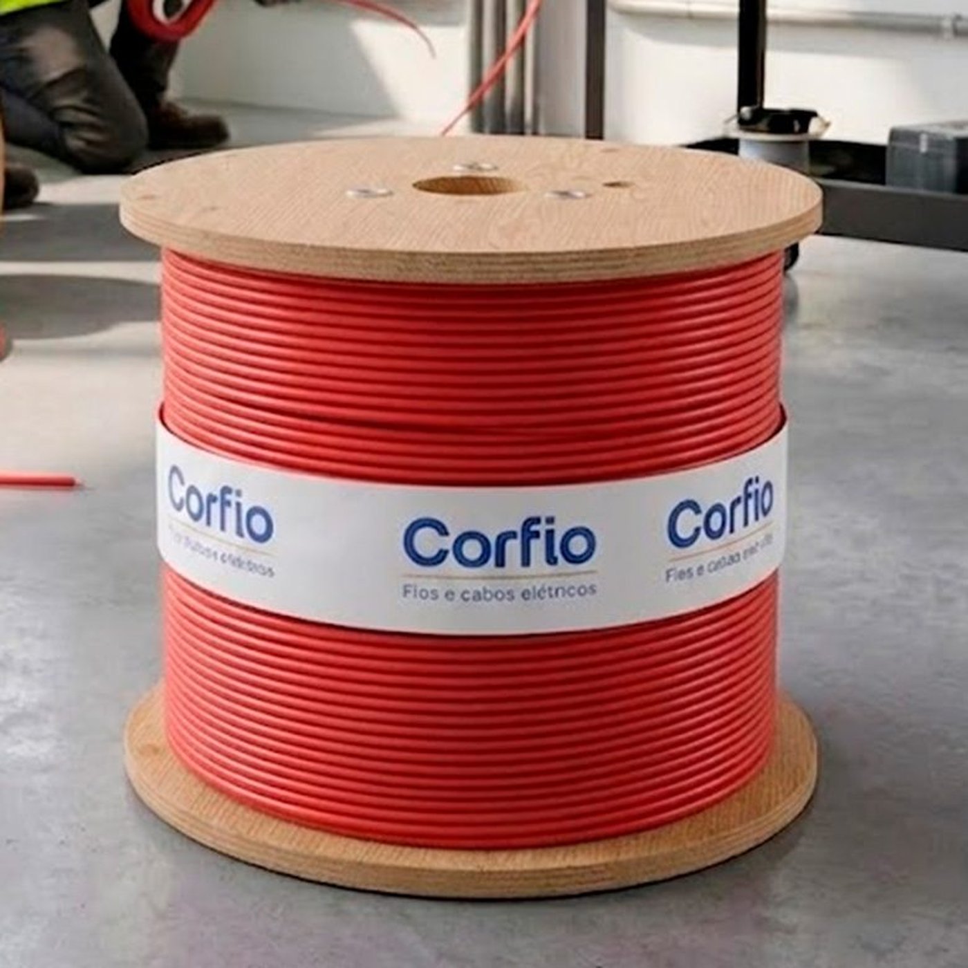 Bobina de 800 metros do Cabo Flexível Corfio 4,0 mm² Vermelho 750 V