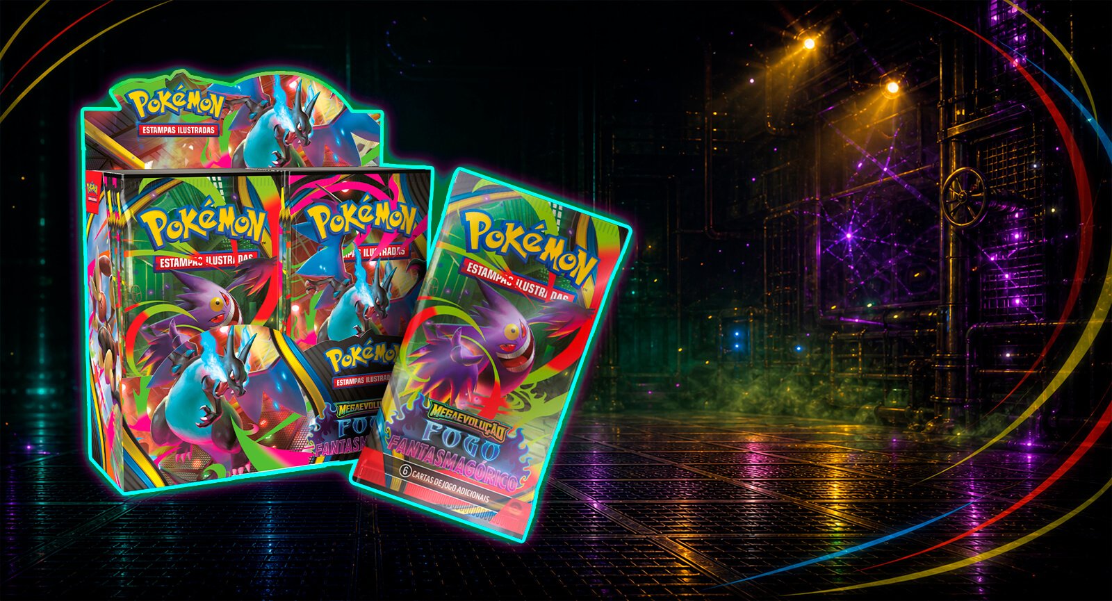 Jogo De Cartas Copag Pokémon Megaevolução Fogo Fantasmagórico