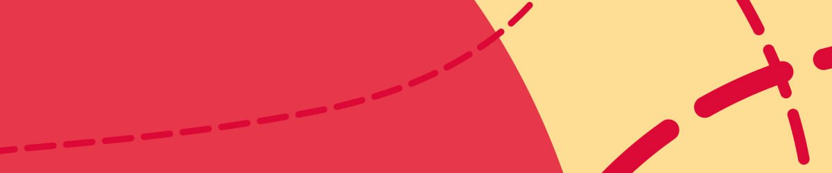 Detalhe do fundo abstrato vermelho e amarelo com linhas tracejadas da embalagem Fofura Baby Shortinho
