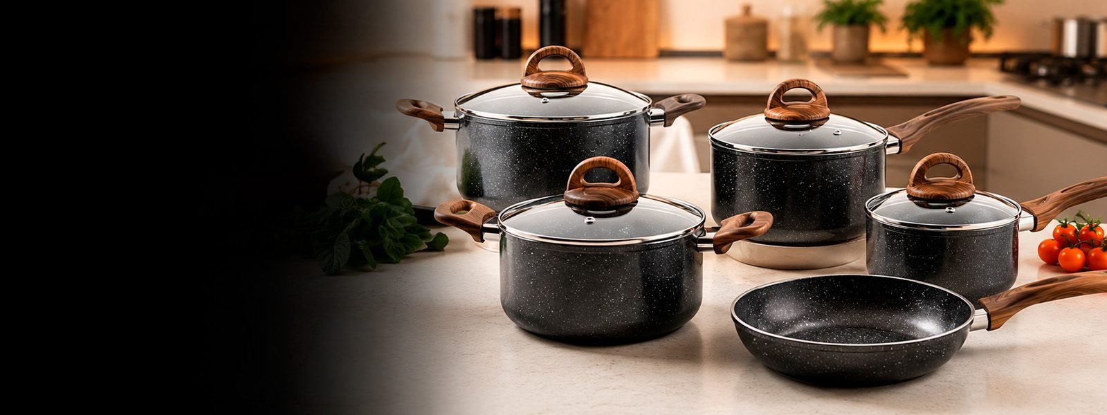 Jogo De Panela Brinox Smart Plus | Granito, Revestimento em