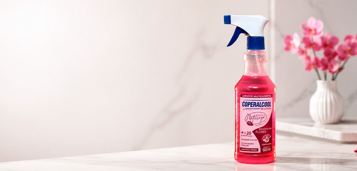 Limpador Coperalcool Multissuperfícies Bacfree Encanto das Flores 500 ml