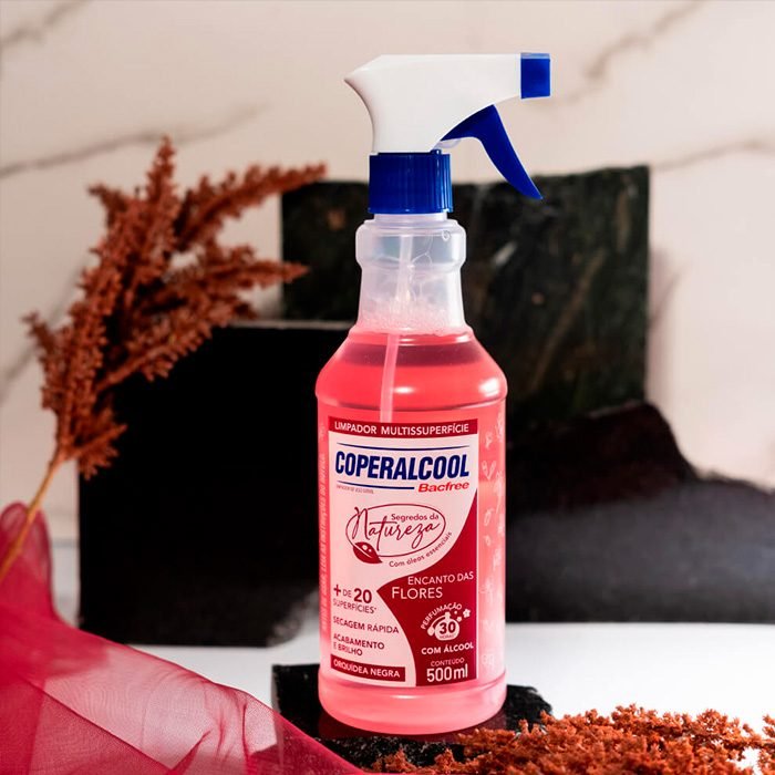 Limpador Coperalcool Multissuperfícies Bacfree Encanto das Flores 500 ml