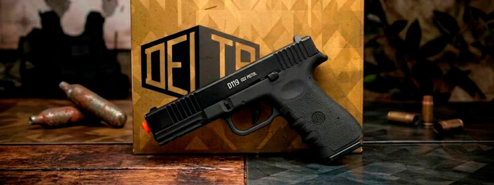 Pistola Airgun Delta D119 Blowback Metal CO2 4,5 mm