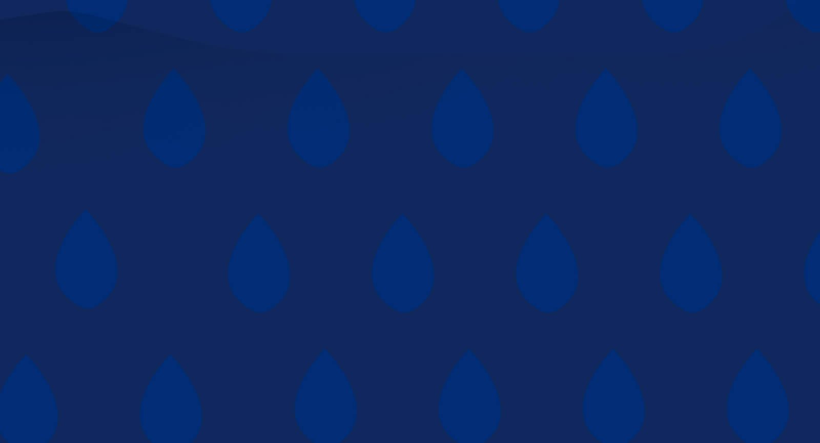 Textura de gotas d'água em fundo azul escuro da comunicação do purificador Colormaq.