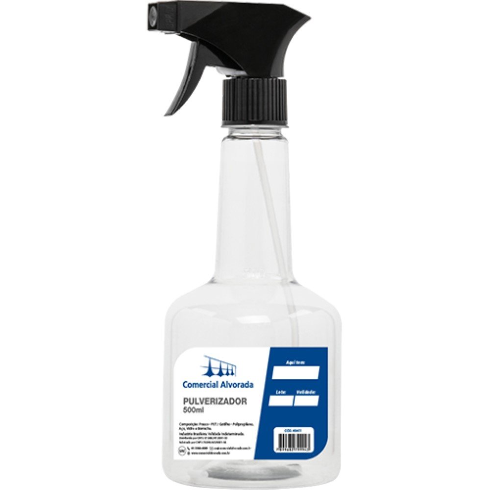 Pulverizador Transparente Modelo Girafa 500ml Alvorada Martins Atacado