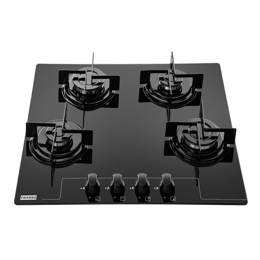 Cooktop a Gás 4 Bocas Franke Glass, Preto, Bivolt Martins Atacado